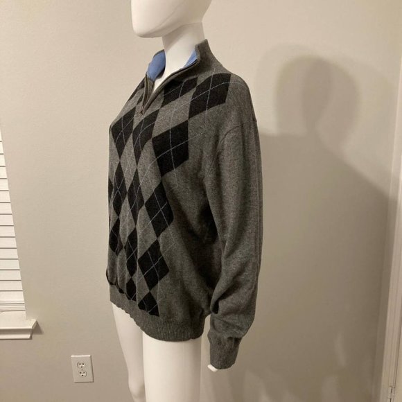 JBE Sweater Neck Zipper Mens Sz L - Picture 4 of 5